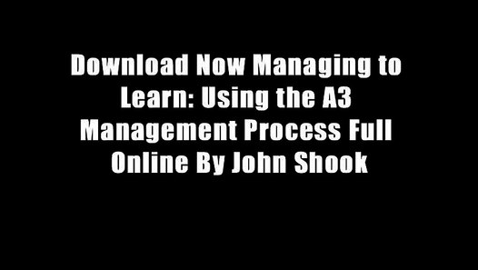 managing to learn shook pdf